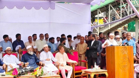 ‘১৮ কোটি মানুষের চেষ্টায়’ ফ্যাসিবাদের প ত ন  হয়েছে : জামায়াত আমির