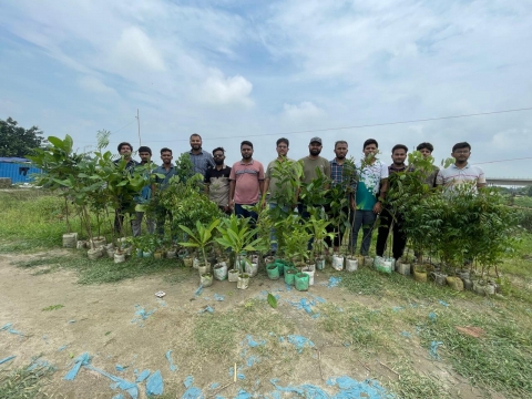 জবির দ্বিতীয় ক্যাম্পাসে ছাত্রদল নেতা মাহমুদের উদ্যোগে বৃক্ষরোপণ কর্মসূচি