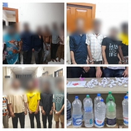 সিলেটের কাষ্টঘরে পুলিশের সাঁড়াশি অভিযানে মাদক ও নগদ অর্থসহ আটক ২৫ 