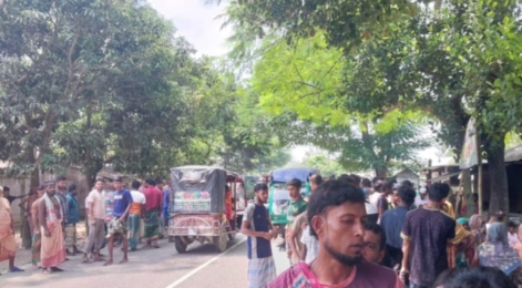 ঝিনাইগাতীতে বাসচাপায় পথচারীর মর্মান্তিক মৃত্যু