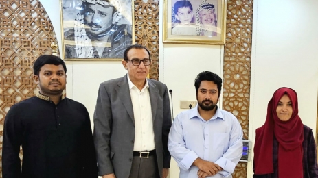 ফিলিস্তিনি রাষ্ট্রদূতের সঙ্গে বৈঠকে এনসিপি নেতারা