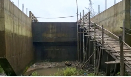 সাড়ে ৬ কোটি টাকার সেতু, ভরসা শুধু বাঁশের মই!