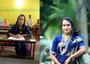 পীরগঞ্জের তৃতীয় লিঙ্গের মাহি এমএ ১ম বর্ষের পরীক্ষা দিচ্ছেন