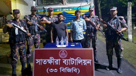 মাদকসহ ভারতীয় ট্রাক আটক করল বিজিবি