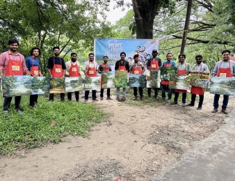 জাহাঙ্গীরনগরে আর্ট ডাইমেনশনের প্রথম শিল্প অভিযান