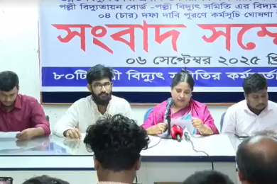 অনির্দিষ্টকালের গণছুটিতে যাওয়ার ঘোষণা পল্লী বিদ্যুৎ কর্মীদের