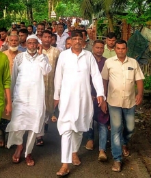 কেশবপুরের হাসানপুর ইউনিয়নে গণসংযোগ করলেন বিএনপি নেতা আজাদ