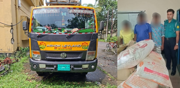 সিলেটে লাখ টাকার ভারতীয় ফুচকাসহ ট্রাক আটক,  গ্রেপ্তার ৩