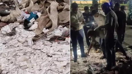 সড়কের পাশে মিলল ৫ বস্তুা এনআইডি কার্ড