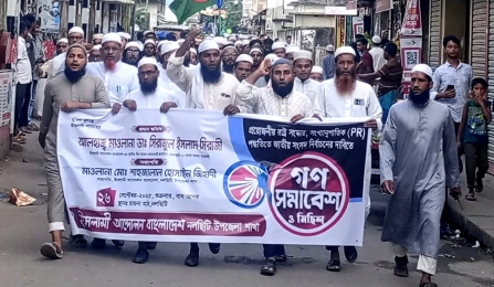 রাস্ট্র সংস্কার ও পি আর পদ্ধতিতে সংসদ নির্বাচনের দাবিতে ইসলামি আন্দোলনের গন সমাবেশ ও মিছিল।