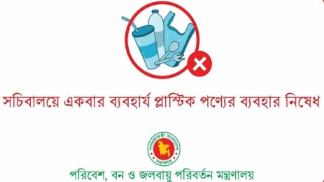 রোববার থেকে সচিবালয়ে সিঙ্গেল ইউজ প্লাস্টিক নিষিদ্ধ, দেয়া হবে কাগজের ব্যাগ
