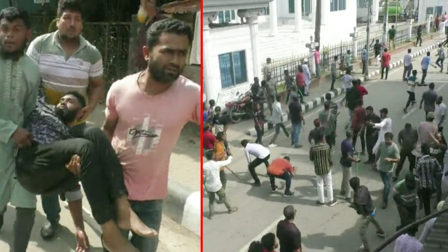  মিছিল করা নিয়ে বিএনপি-বিজেপি সংঘর্ষে, আহত ৫০ 
