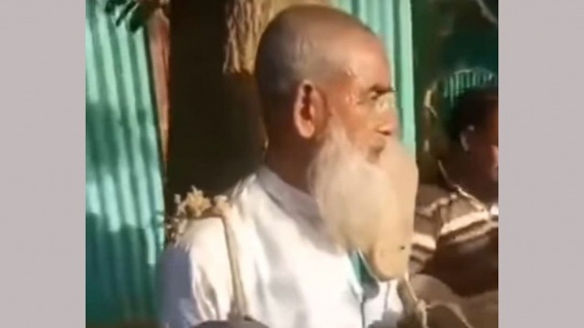 ময়মনসিংহে কিশোরীকে যৌন নিপীড়নের দায়ে, বীর মুক্তিযোদ্ধার গলায় জুতার মালা   