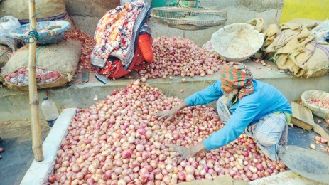 রাজধানীর খুচরা বাজারে কমেছে দেশি পেঁয়াজের দাম 