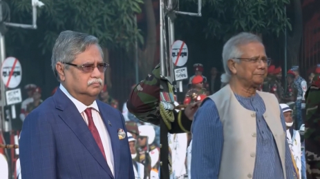 আজ ২১ নভেম্বর সশস্ত্র বাহিনী দিবসে, রাষ্ট্রপতি ও প্রধান উপদেষ্টার শ্রদ্ধা  