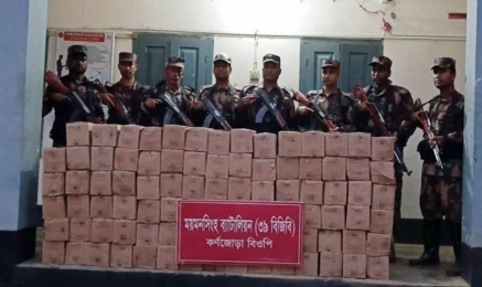 শ্রীবরদী'তে খড়ের গাদায় মিলল সাড়ে ৬ হাজার পিস ভারতীয় সাবান