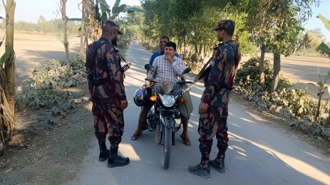 সীমান্তে অবৈধ অনুপ্রবেশ রোধে লালমনিরহাট ব্যাটালিয়ন (১৫ বিজিবি)-এর বিশেষ অভিযান