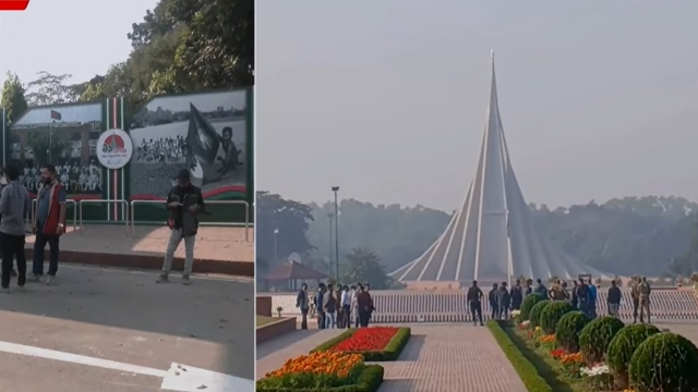 মহান বিজয় দিবস উপলক্ষে বর্ণিল সাজে প্রস্তুত জাতীয় স্মৃতিসৌধ  