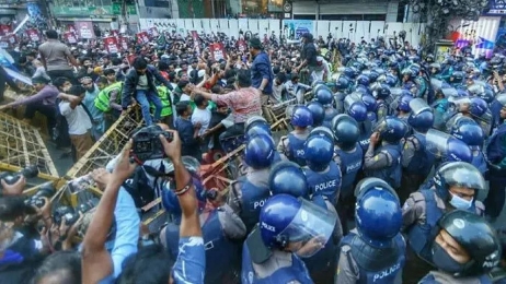 রাজধানীতে জুলাই ঐক্যের ‘মার্চ টু ইন্ডিয়ান হাইকমিশন’ কর্মসূচি পালন 