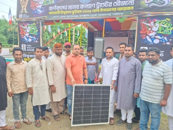 বকশীগঞ্জে বিশ্বকাপ ফুটবল উন্মাদনা; বৃক্ষরোপণ ও সোলার প্যানেল স্থাপন কর্মসূচির উদ্বোধন