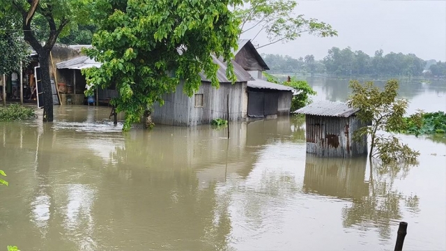 ত্রিপুরার পাহাড়ি ঢলে প্লাবিত আখাউড়ার নিম্নাঞ্চল
