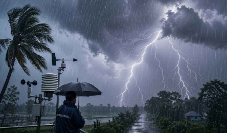 রাতে দেশের ৯ অঞ্চলে ঝড়-বজ্রবৃষ্টির পূর্বাভাস