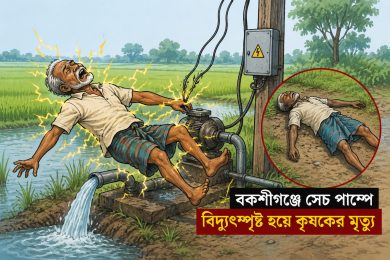 বকশীগঞ্জে সেচ পাম্পে বিদ্যুৎস্পৃষ্ট হয়ে কৃষকের মৃত্যু
