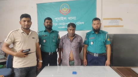পূবাইলে ৭১ পিস ইয়াবাসহ মাদক কারবারি গ্রেপ্তার