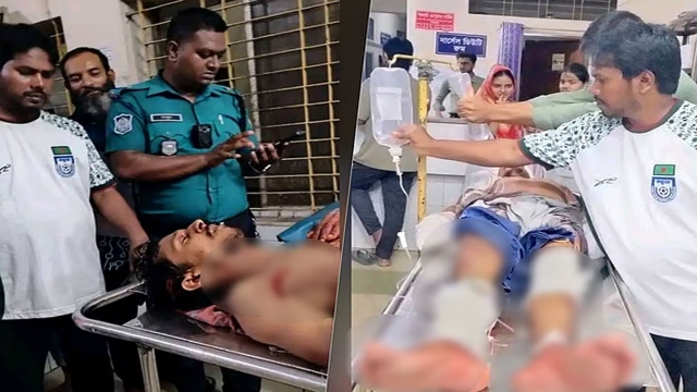 নেশার টাকার জন্য মা ও ভাইকে কুপিয়ে জখম