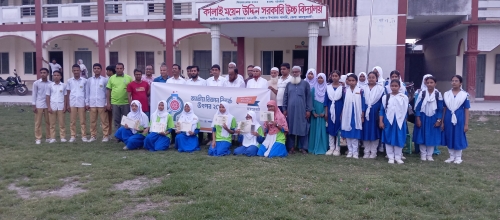 যুক্তিতর্কের লড়াইয়ে চ্যাম্পিয়ন পাঁচবিবি নছির মন্ডল সরকারি বালিকা উচ্চ বিদ্যালয়